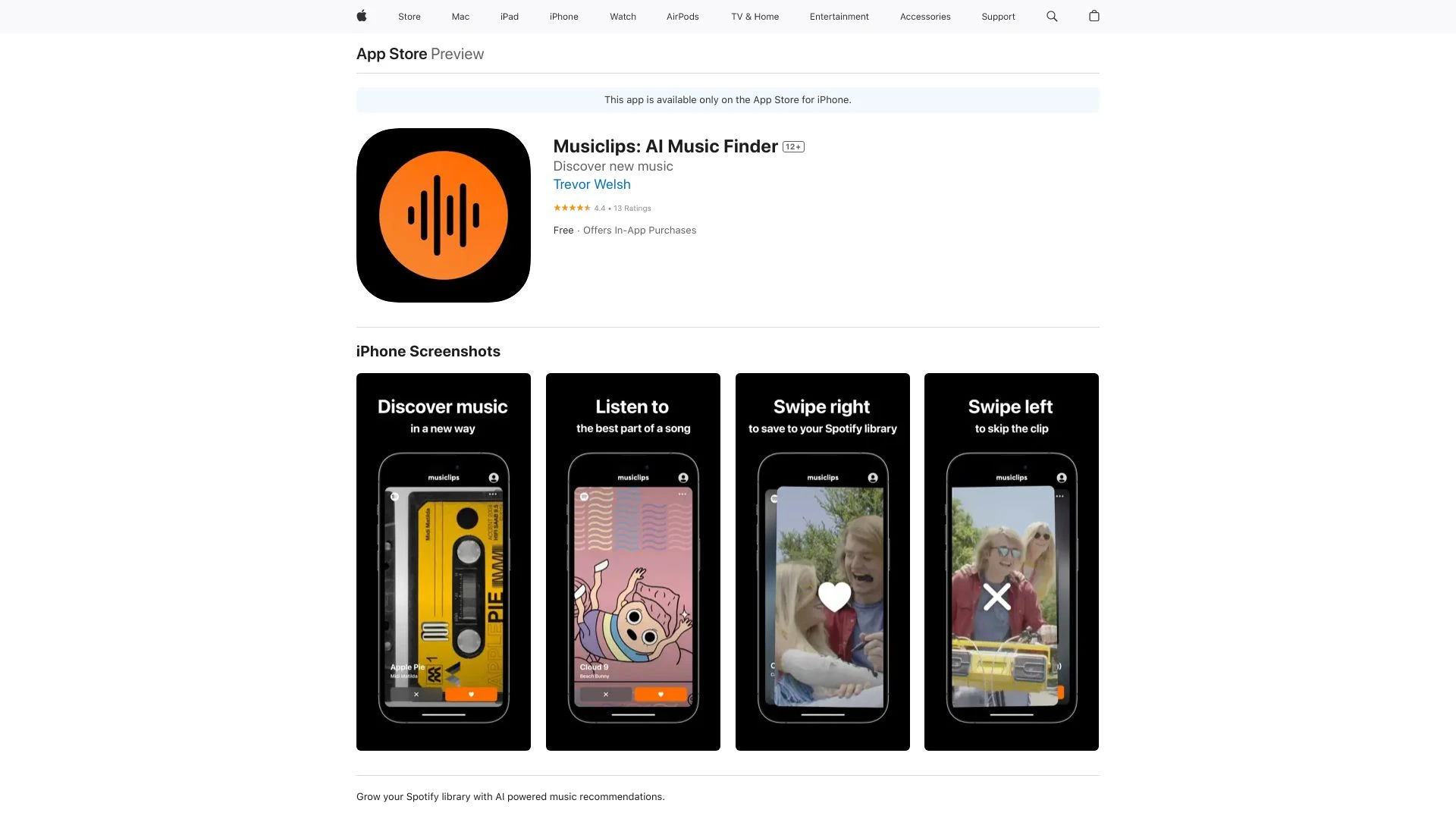 Musiclips for Spotify - AI Tool Ocean