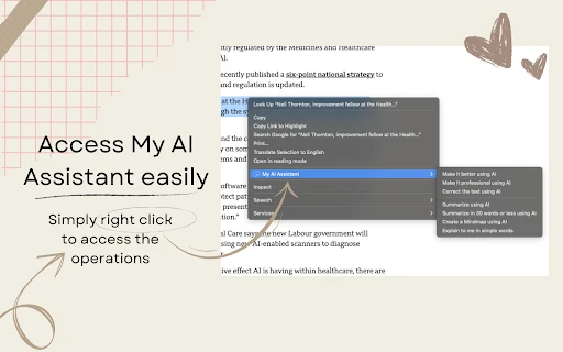 MyAI Assistant - Chrome Extension - AI Tool Ocean