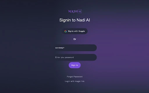 Nadi AI - Chrome Extension - AI Tool Ocean