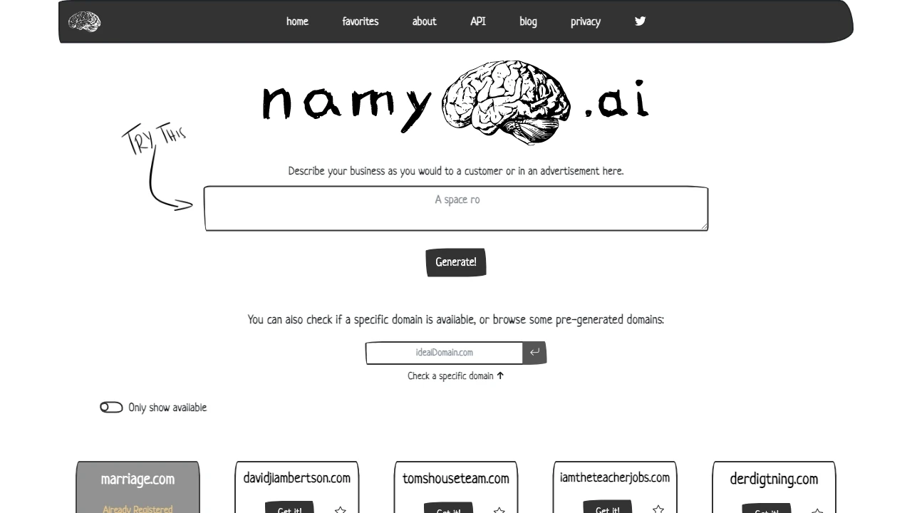 Namy.ai - AI Tool Ocean