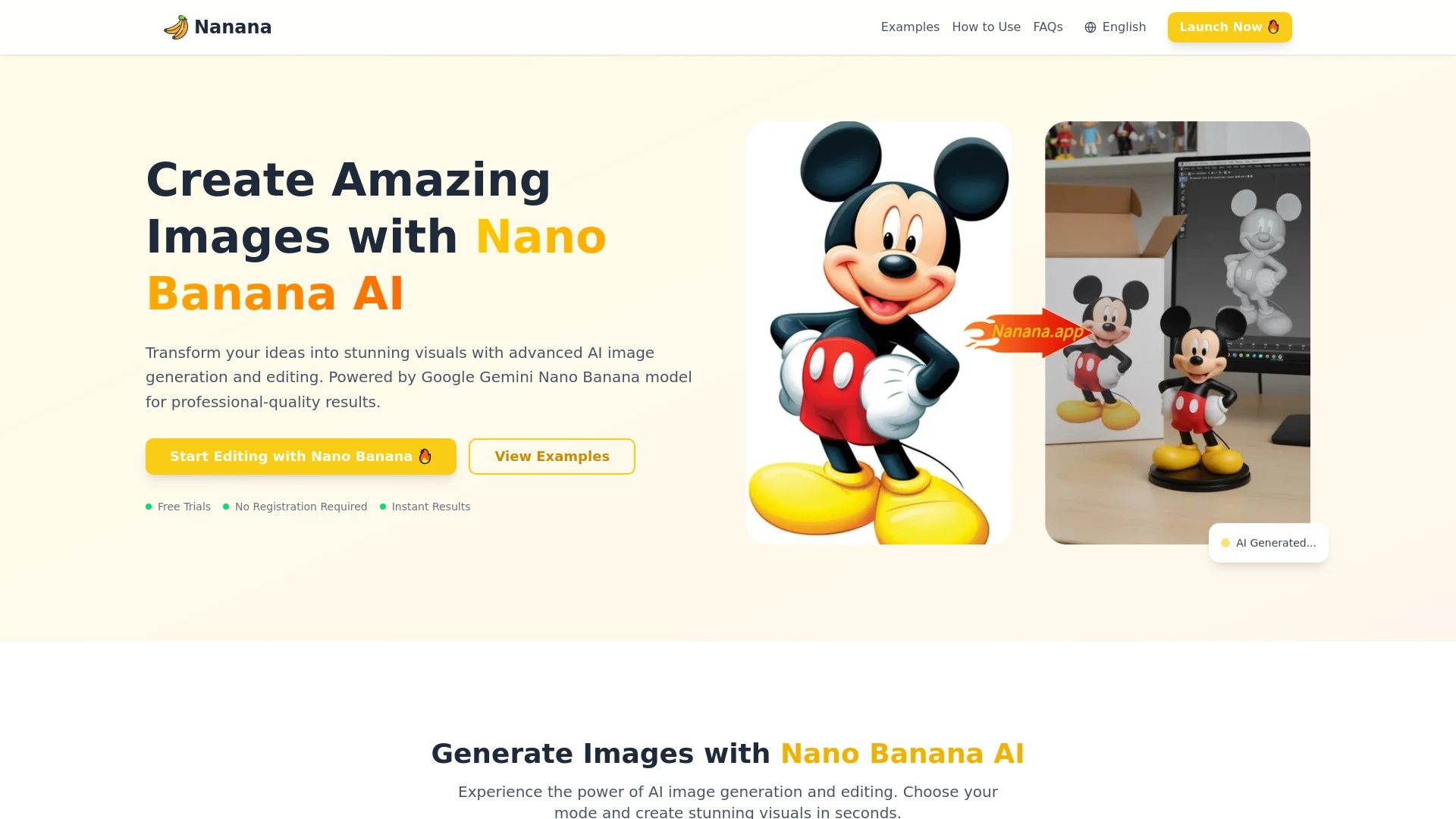 Nano Banana | Nanana AI - AI Tool Ocean
