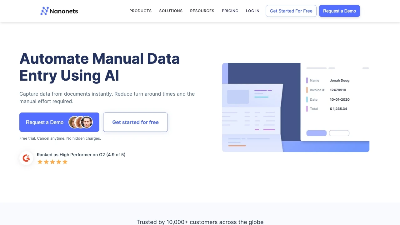 Nanonets - AI Tool Ocean