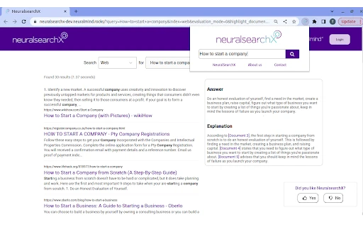 NeuralSearchX - Chrome Extension - AI Tool Ocean