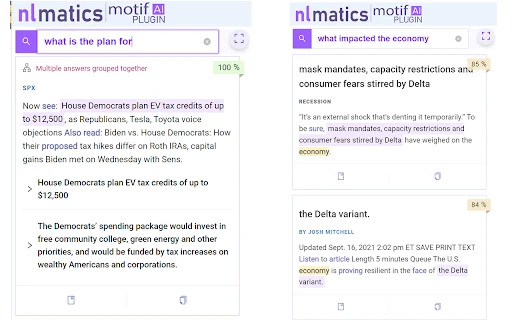 NLMatics Motif - Chrome Extension - AI Tool Ocean