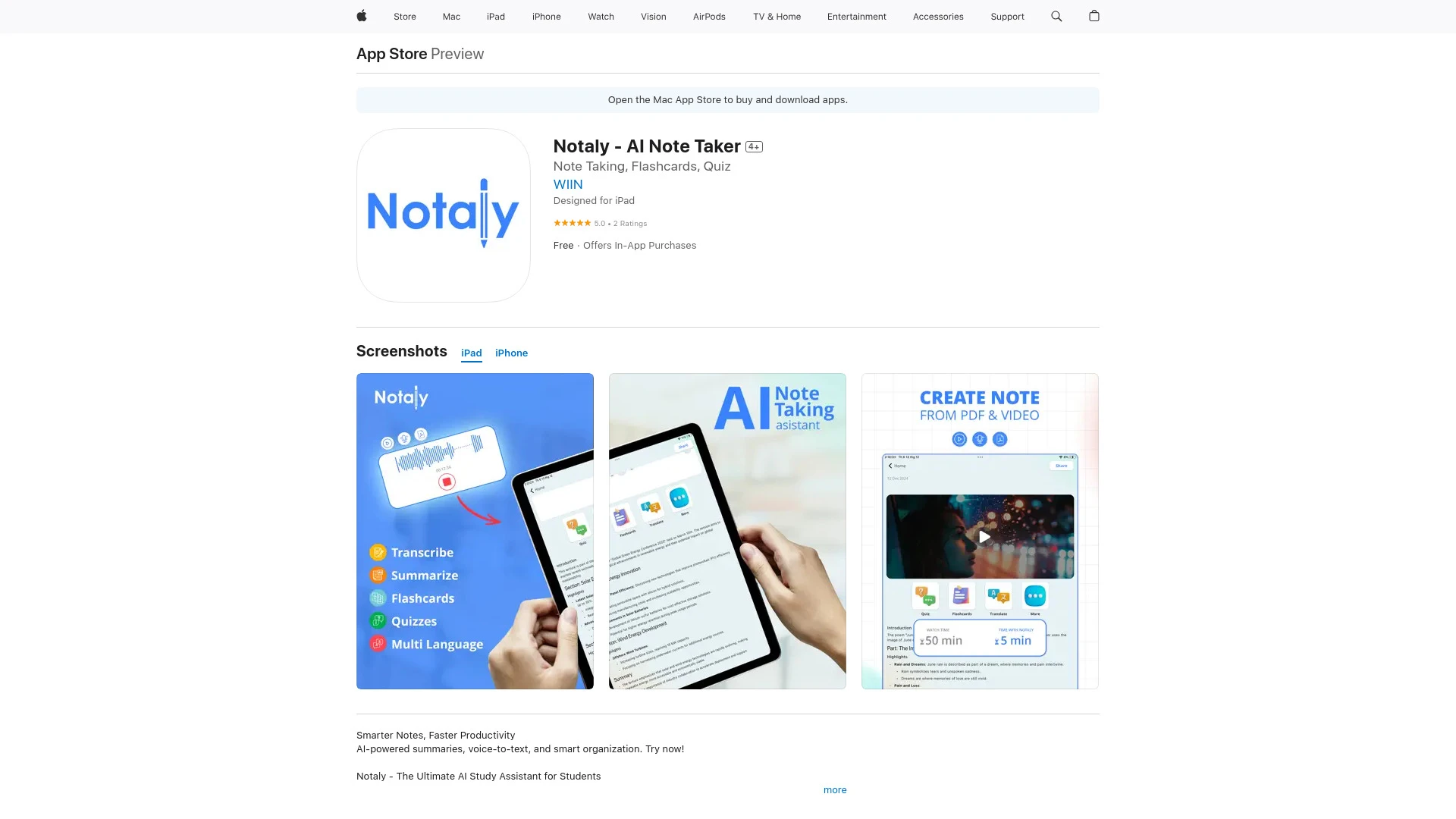 Notaly - AI Tool Ocean