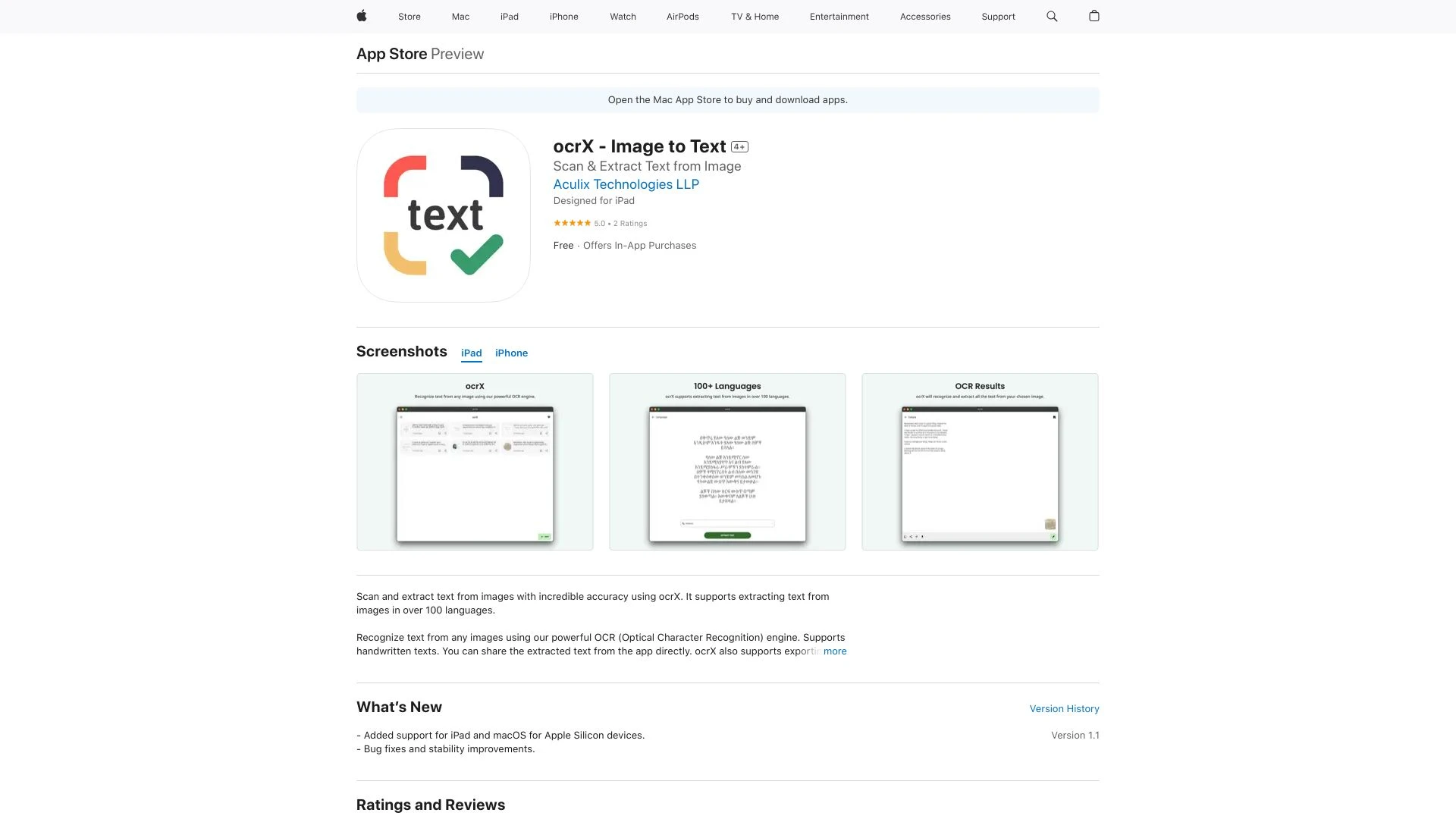 ocrX - Image to Text - AI Tool Ocean