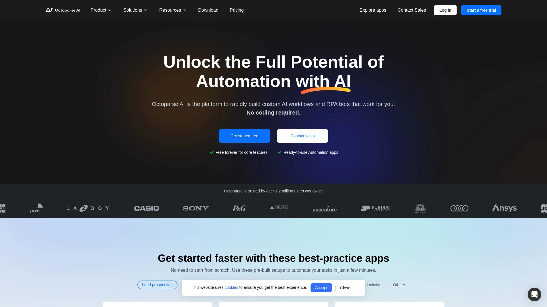 Octoparse AI - AI Tool Ocean