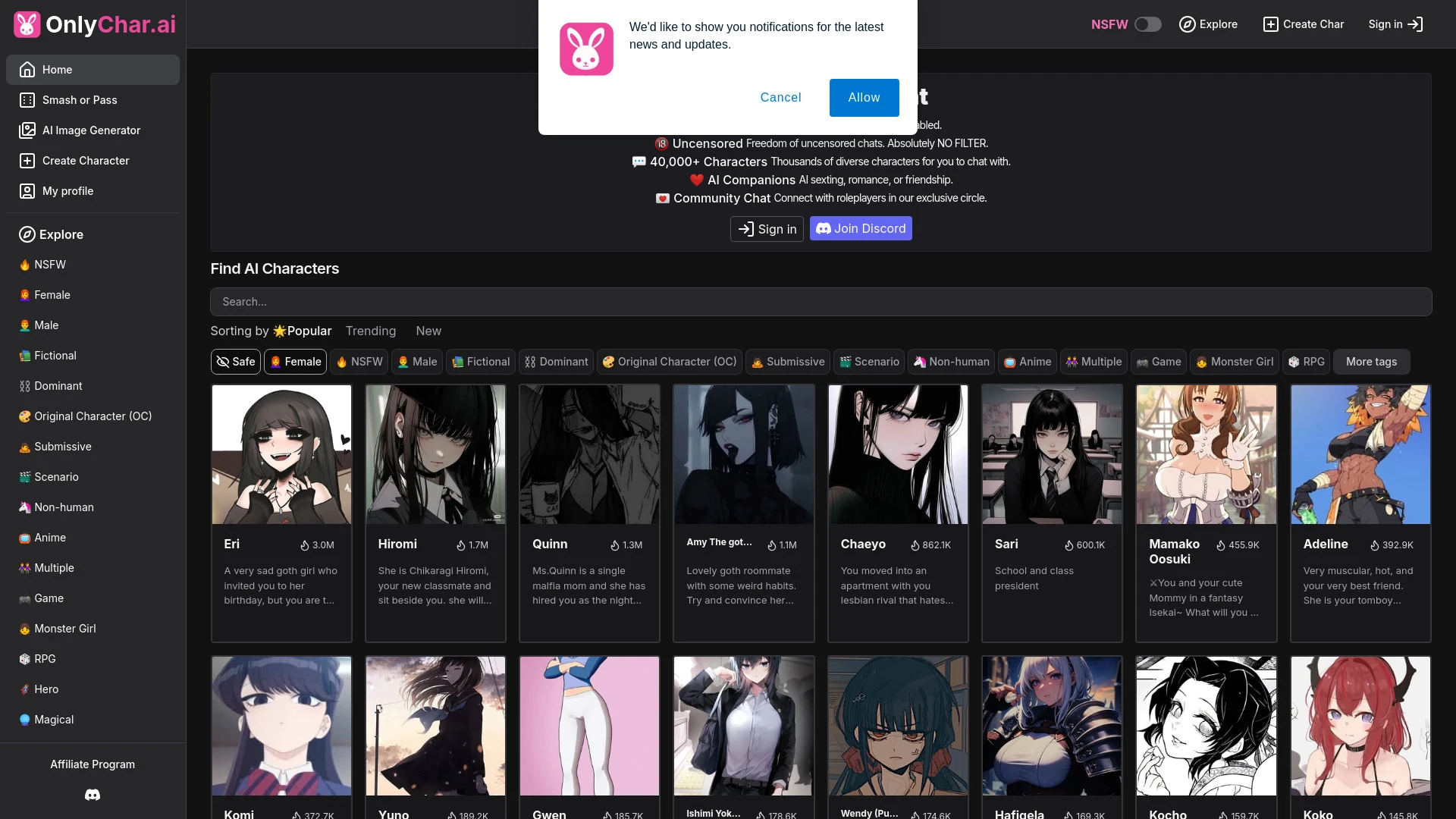 OnlyChar.AI - AI Tool Ocean