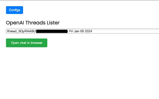 OpenAI Thread Lister - Chrome Extension - AI Tool Ocean