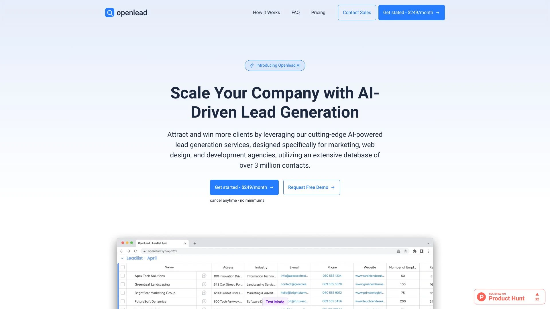 OpenLead - AI Tool Ocean