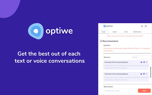 Optiwe - Chrome Extension - AI Tool Ocean