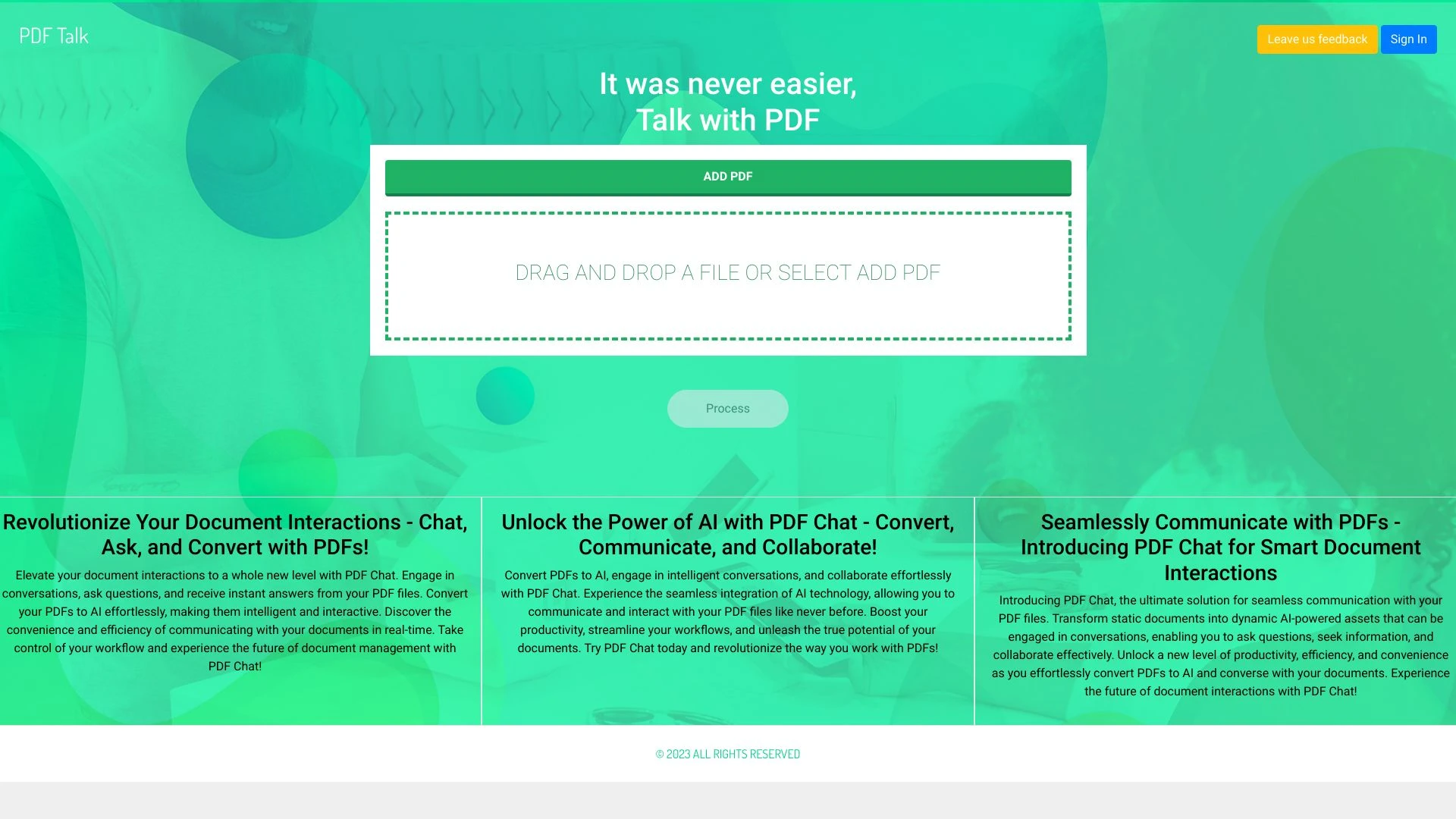 PDF Talk - AI Tool Ocean