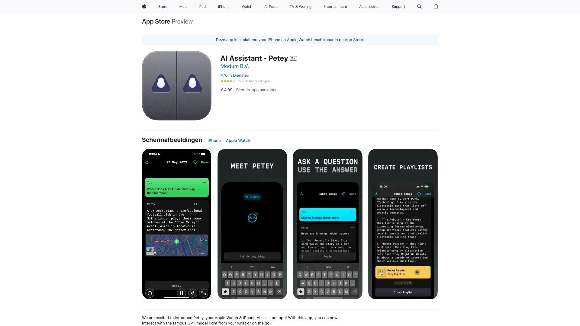 Petey - AI Chat - AI Tool Ocean