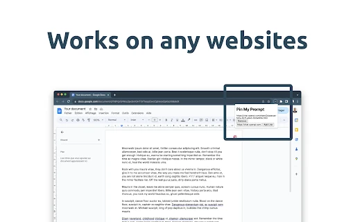 PinMyPrompt - Chrome Extension - AI Tool Ocean