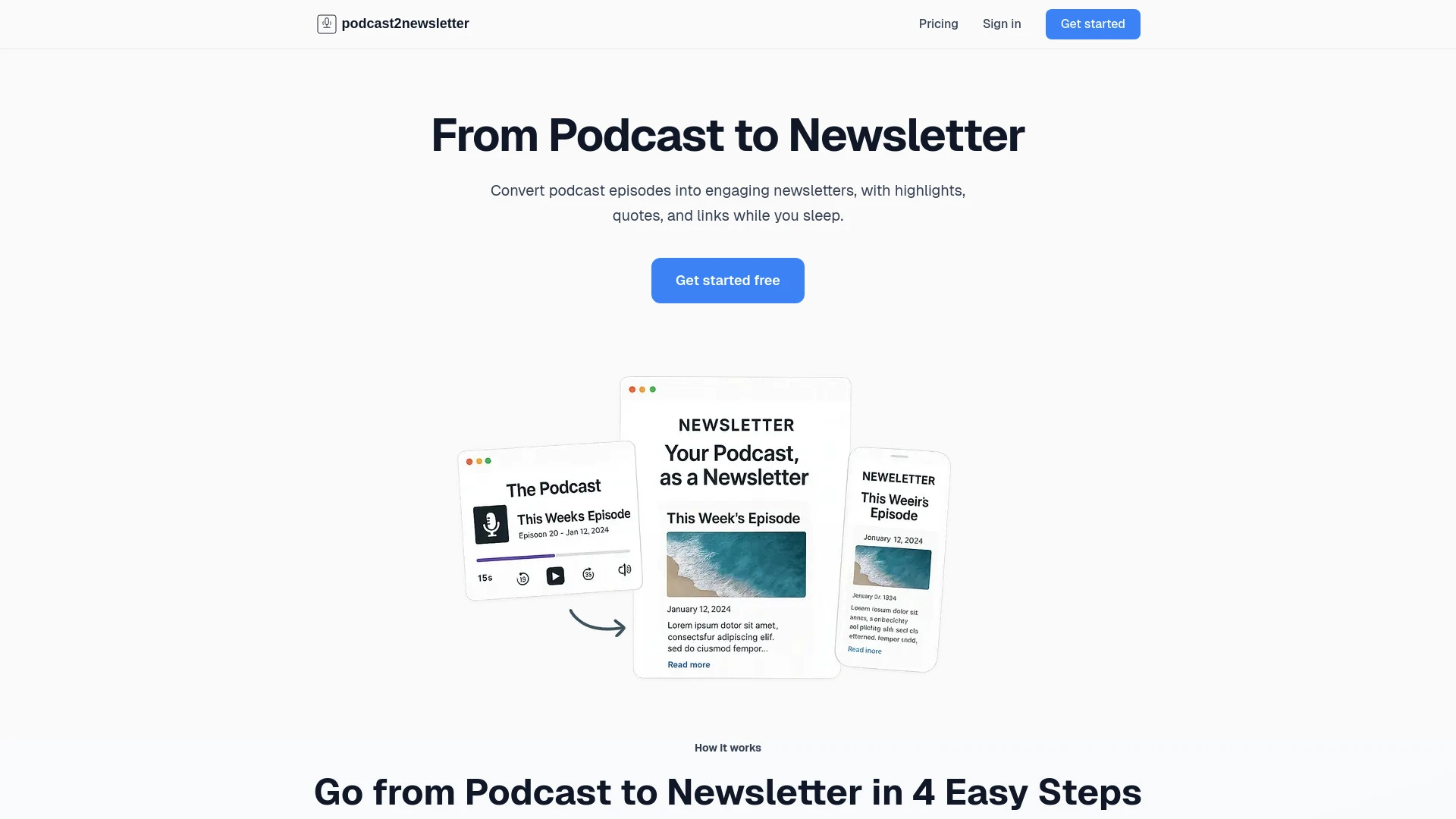 Podcast 2 Newsletter - AI Tool Ocean