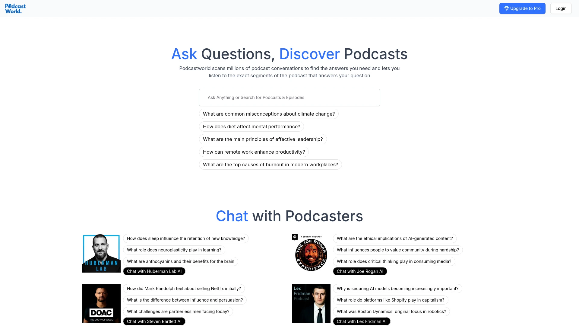 Podcastworld.io - AI Tool Ocean