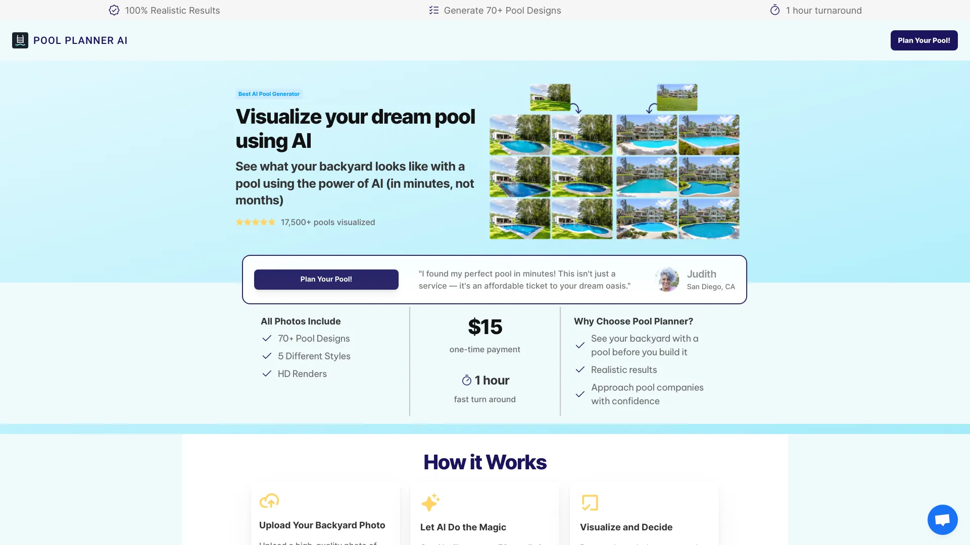Pool Planner AI - AI Tool Ocean