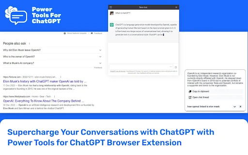 Power Tools for ChatGPT - Chrome Extension - AI Tool Ocean