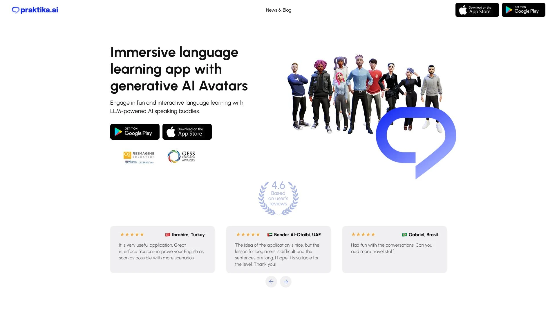 Praktika App - AI Tool Ocean