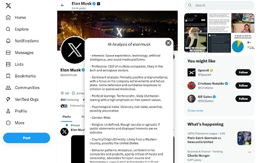 Profiler - Chrome Extension - AI Tool Ocean