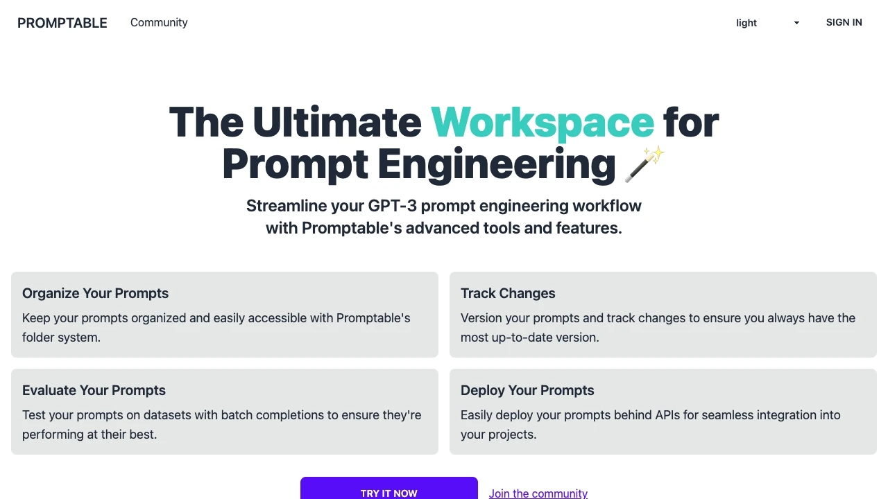 Promptable.ai - AI Tool Ocean