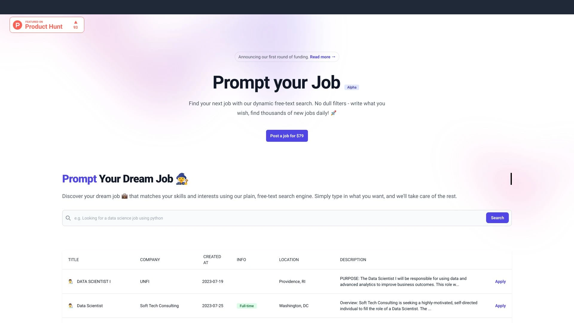 PromptYourJob - AI Tool Ocean