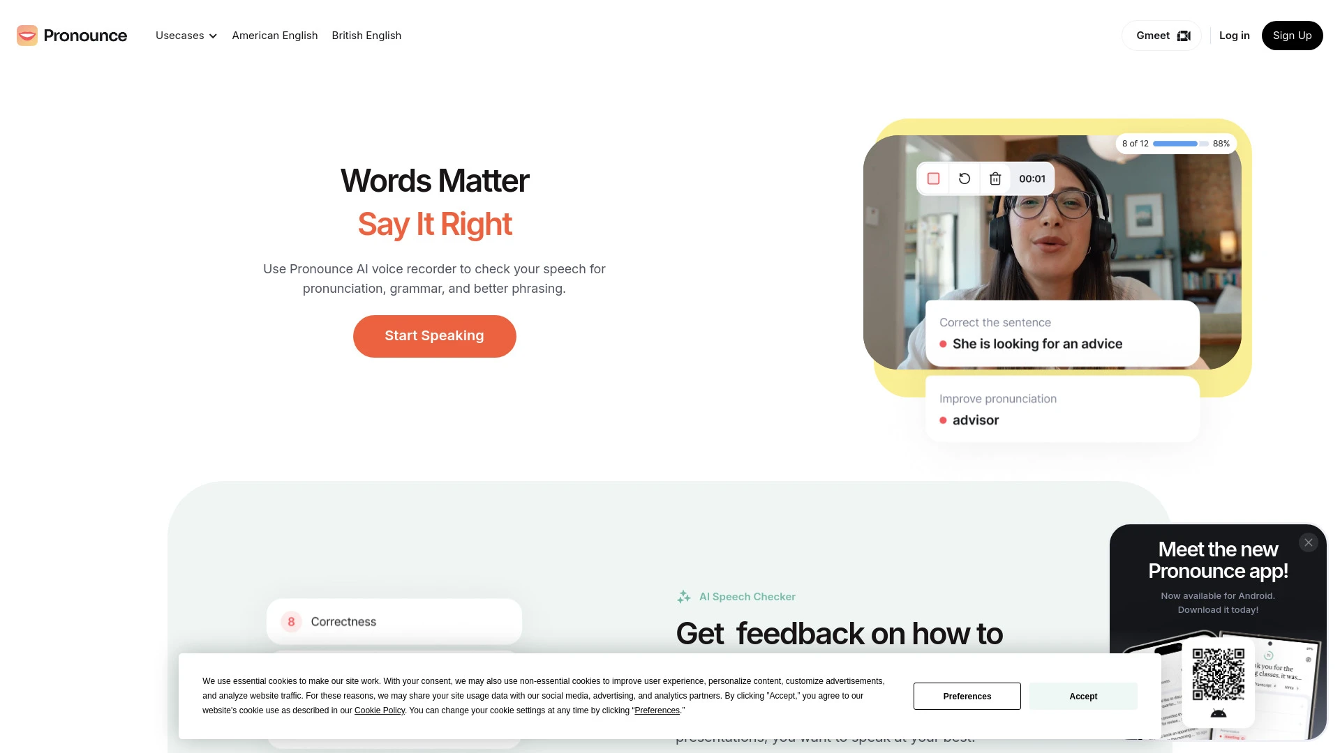 Pronounce AI - AI Tool Ocean