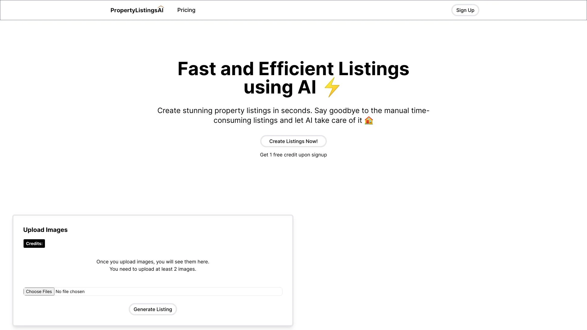 PropertyListingsAI - AI Tool Ocean