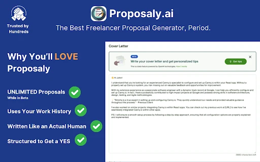 Proposaly - Chrome Extension - AI Tool Ocean