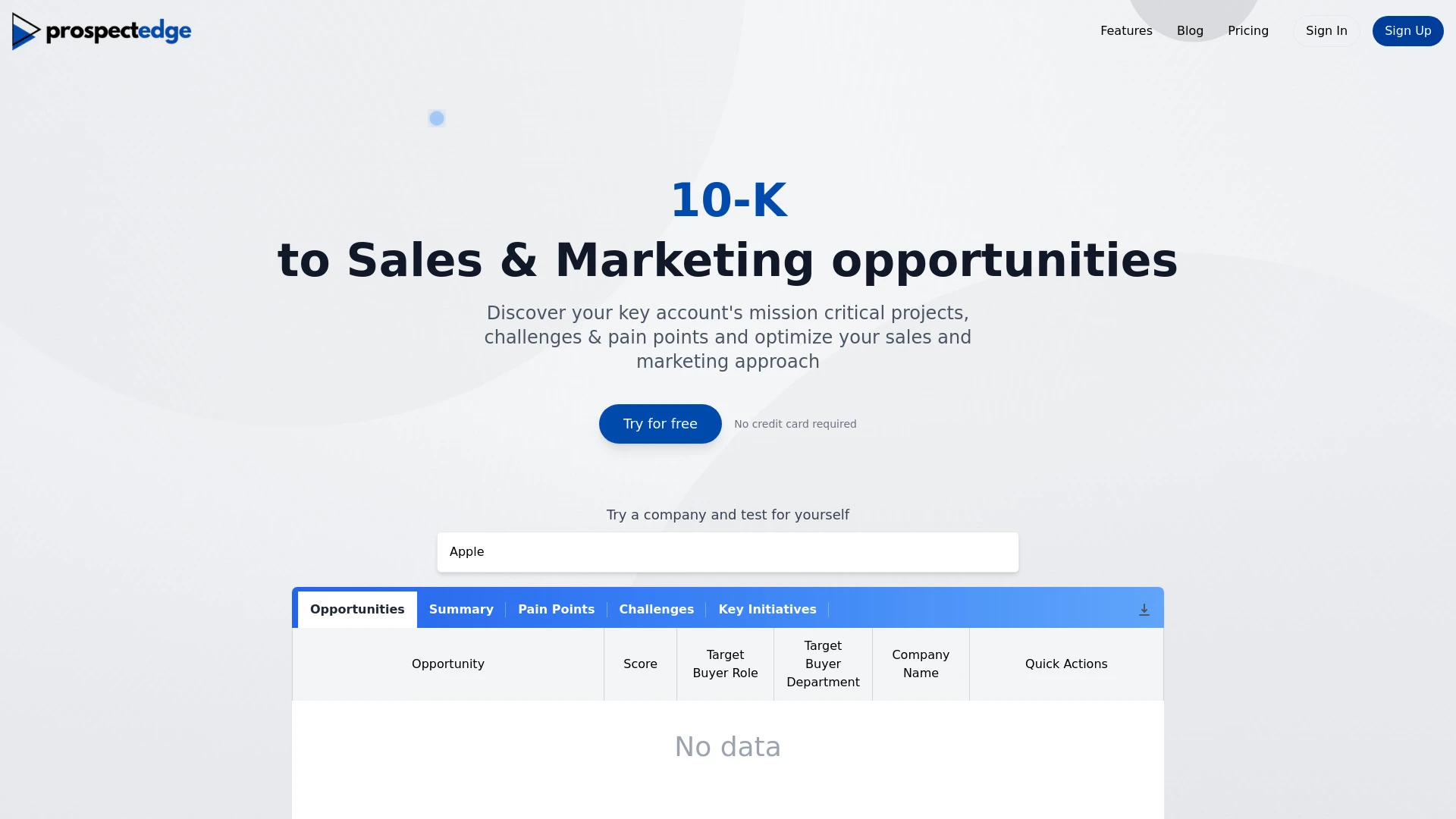 ProspectEdge - AI Tool Ocean