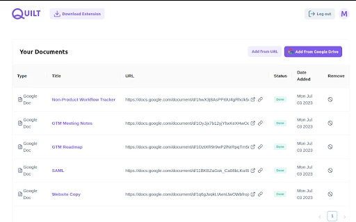 Quilt - Chrome Extension - AI Tool Ocean