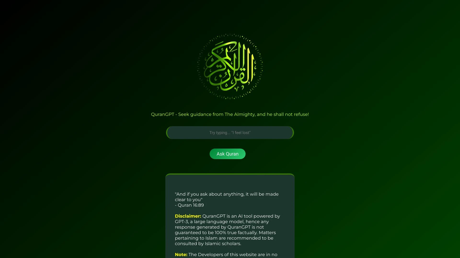 QuranGPT - AI Tool Ocean
