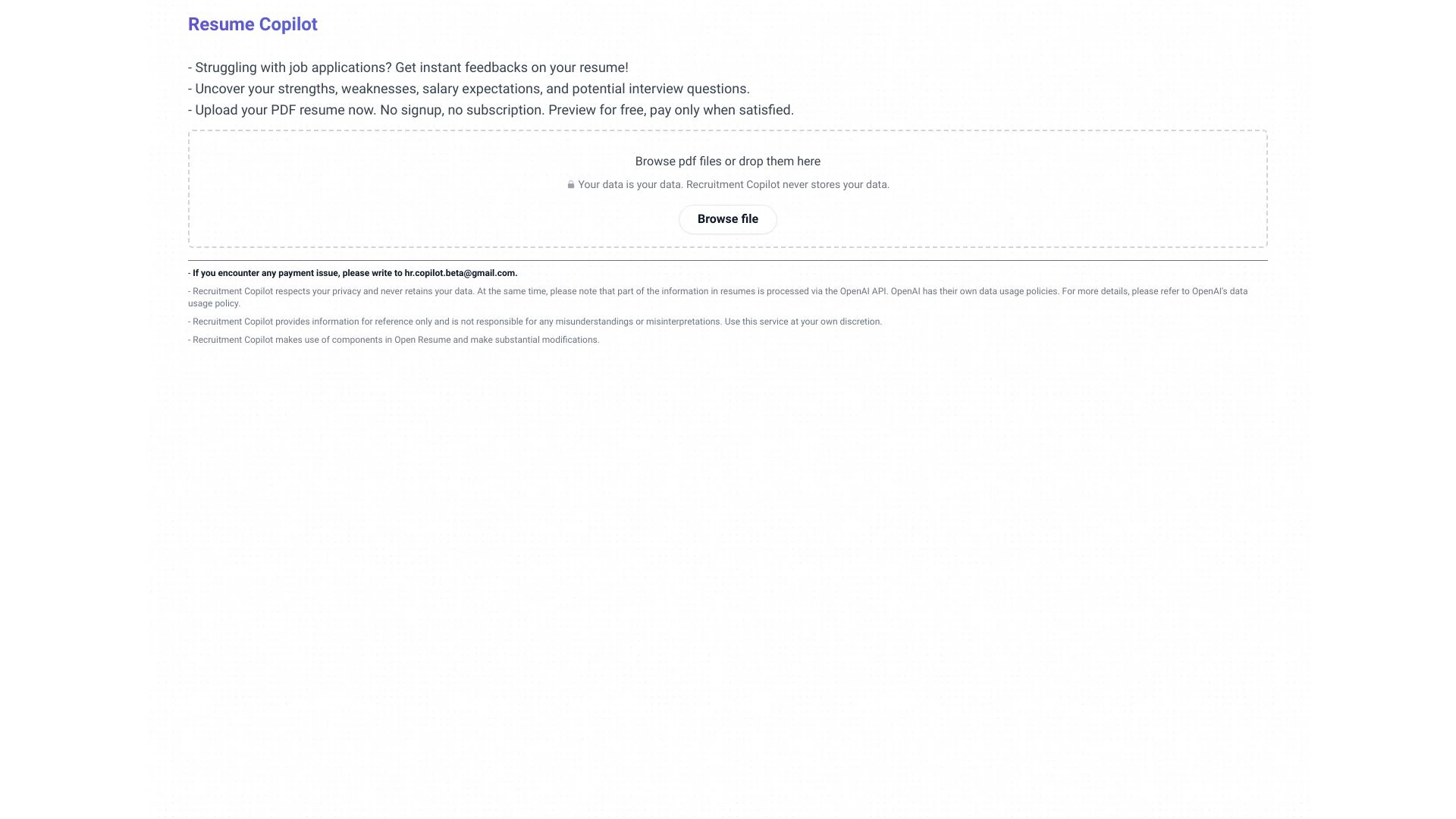 Recruitment Copilot - AI Tool Ocean