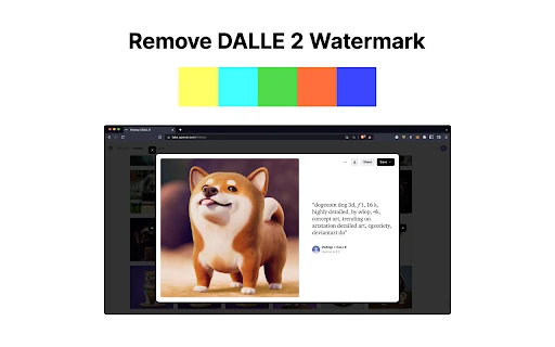 Remove DALLE 2 Watermark - Chrome Extension - AI Tool Ocean