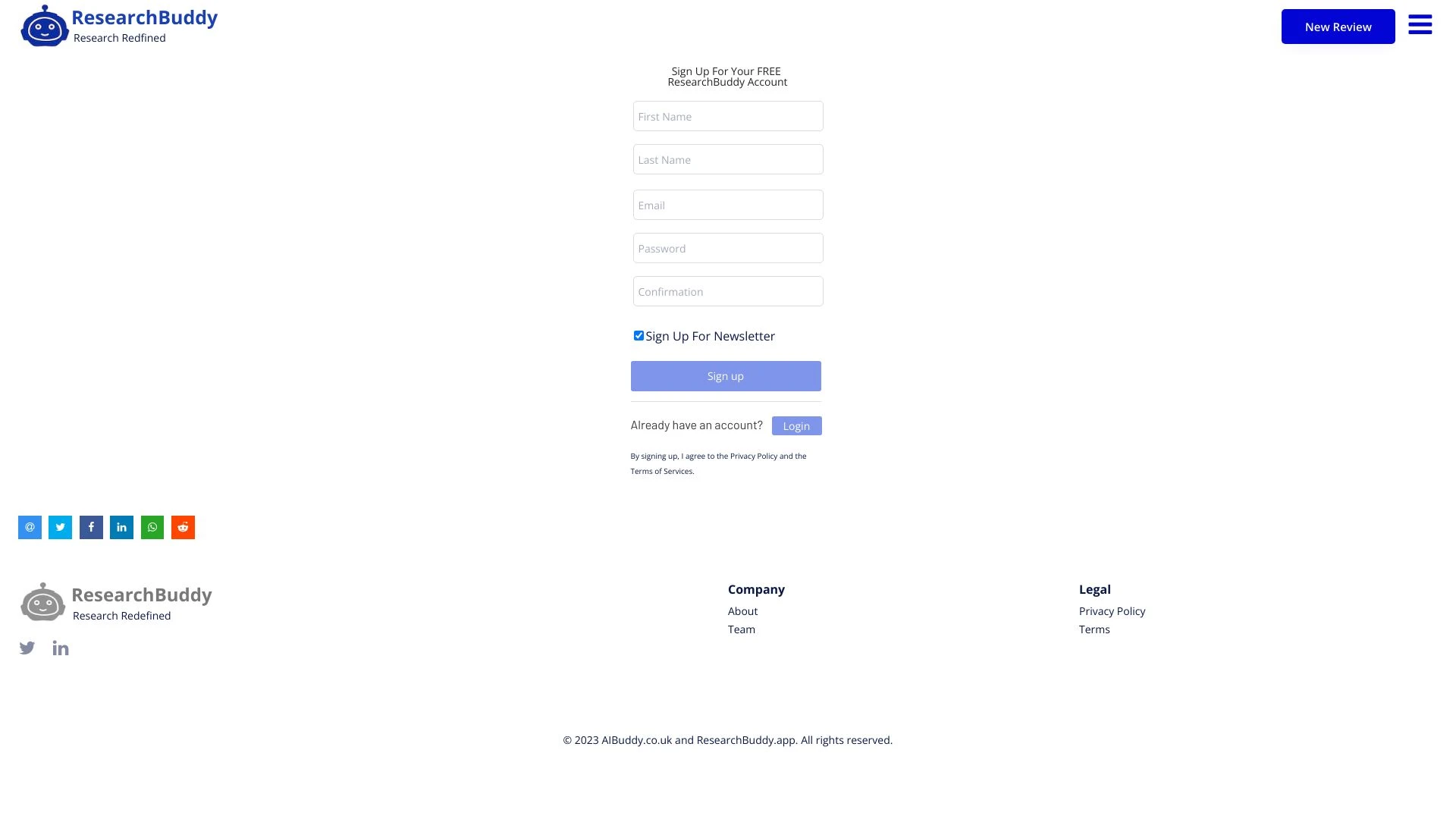 ResearchBuddy - AI Tool Ocean