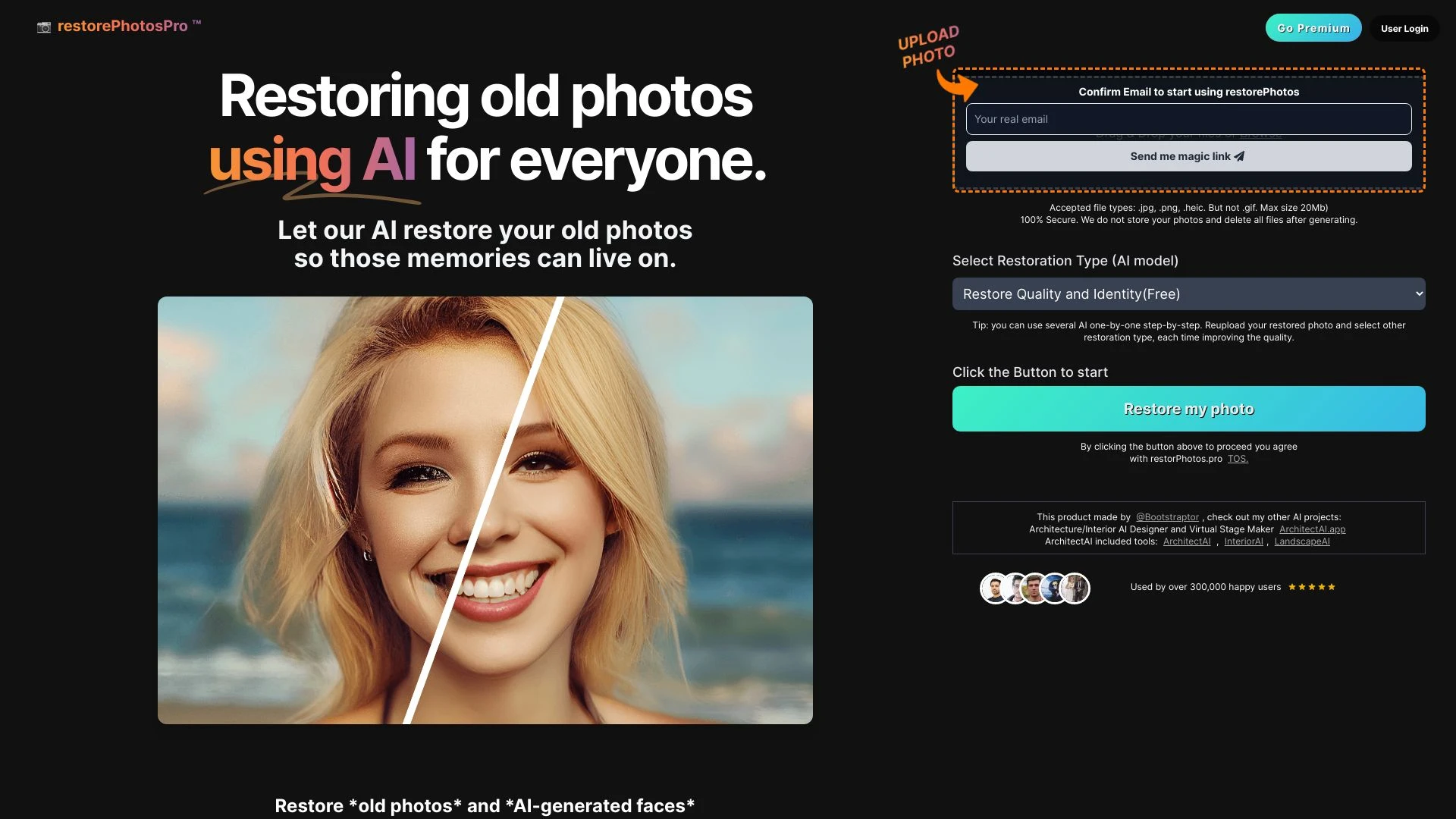 restorePhotos.Pro - AI Tool Ocean