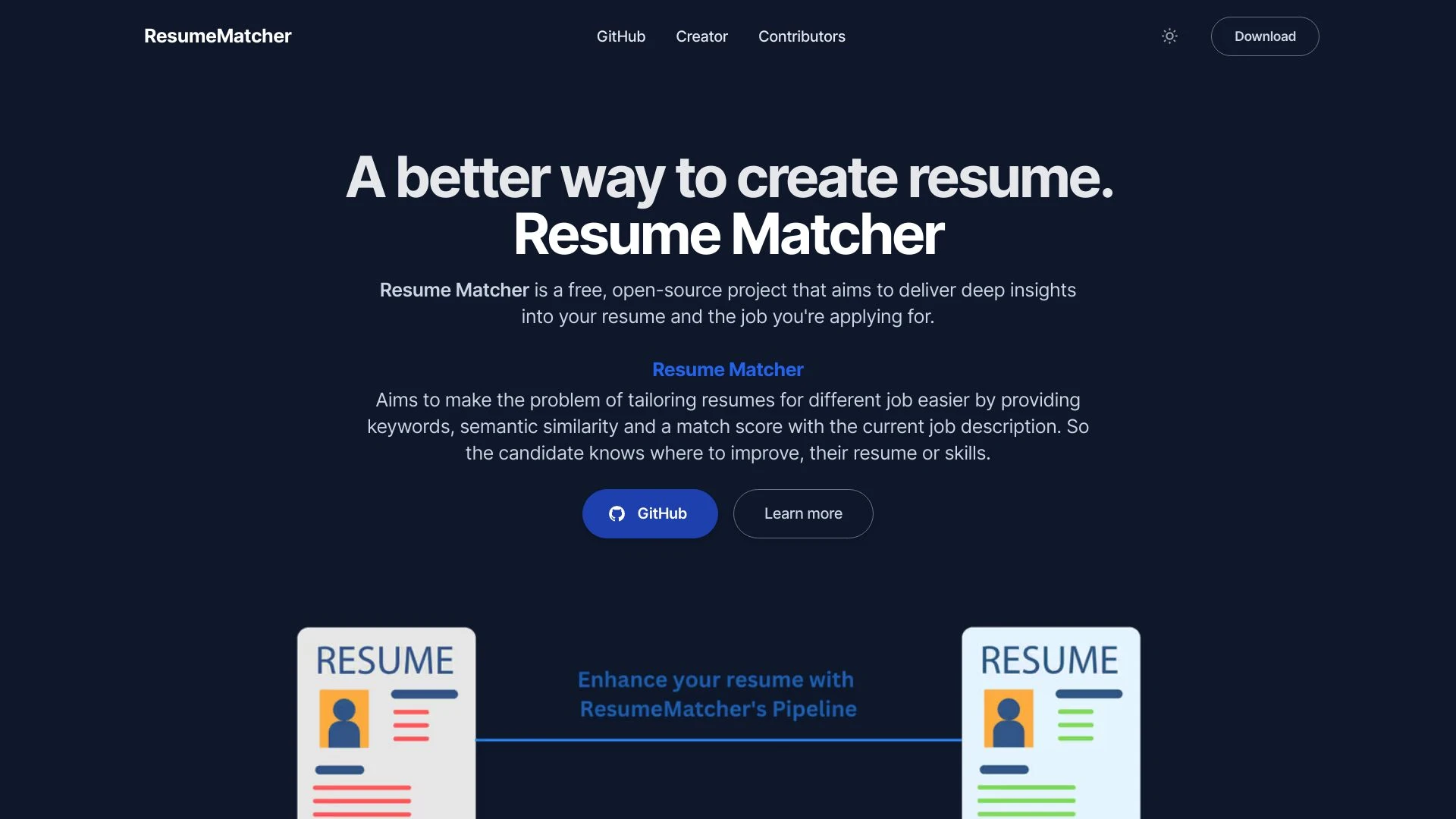 Resume Matcher - AI Tool Ocean