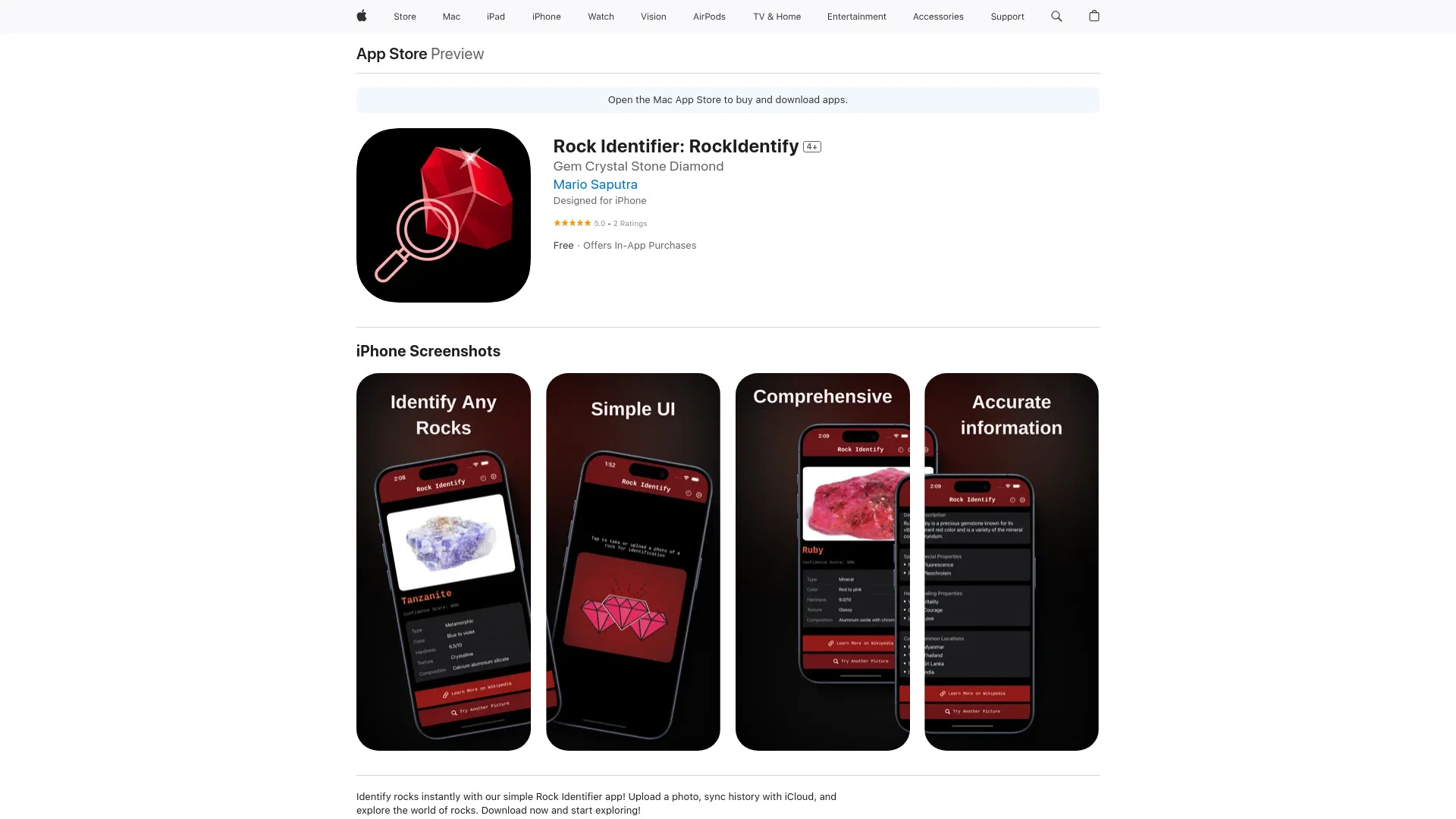 Rock Identifier: RockIdentify - AI Tool Ocean