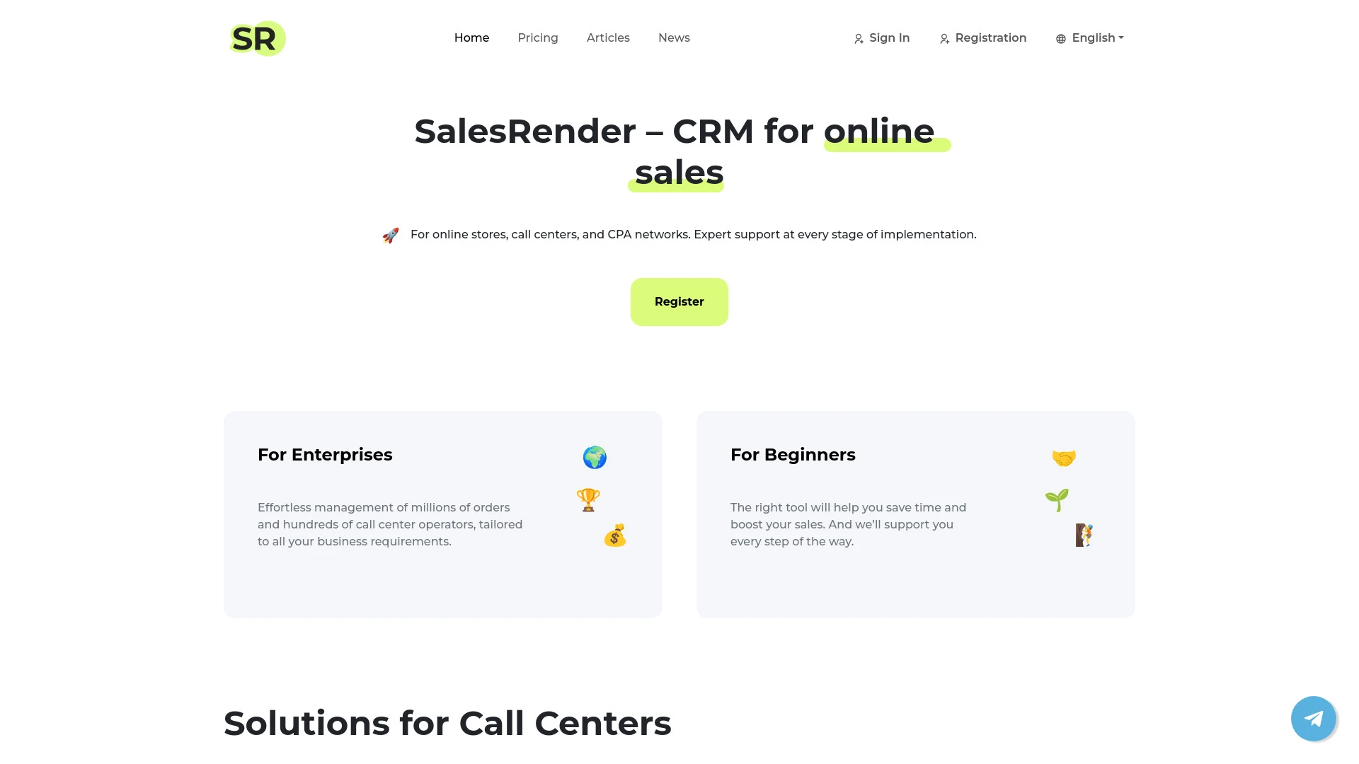 SalesRender CRM - AI Tool Ocean