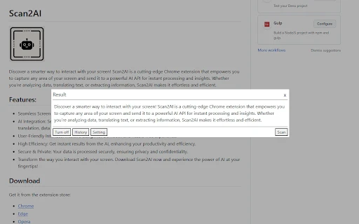 Scan2AI - Chrome Extension - AI Tool Ocean