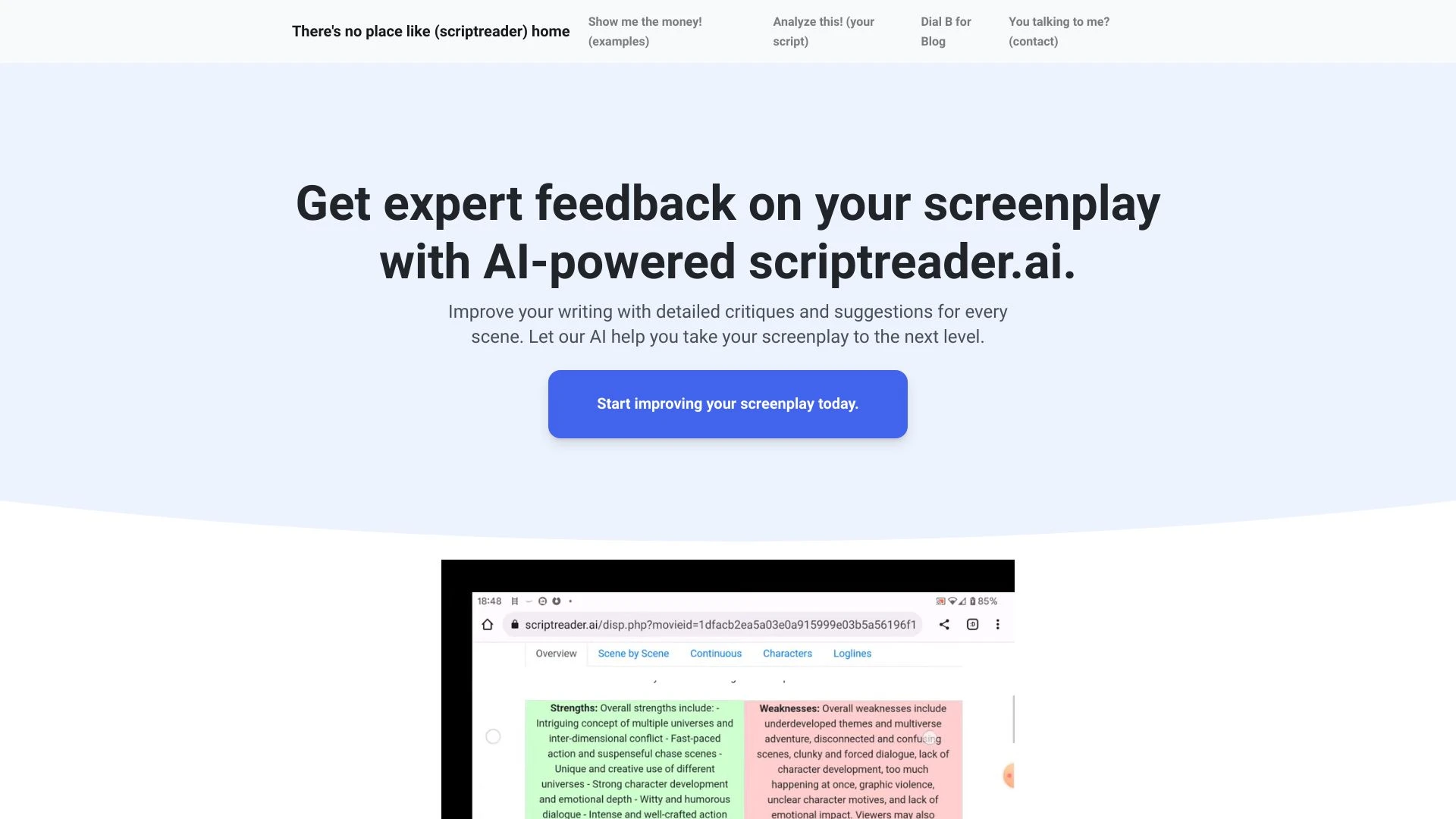 ScriptReader.ai - AI Tool Ocean