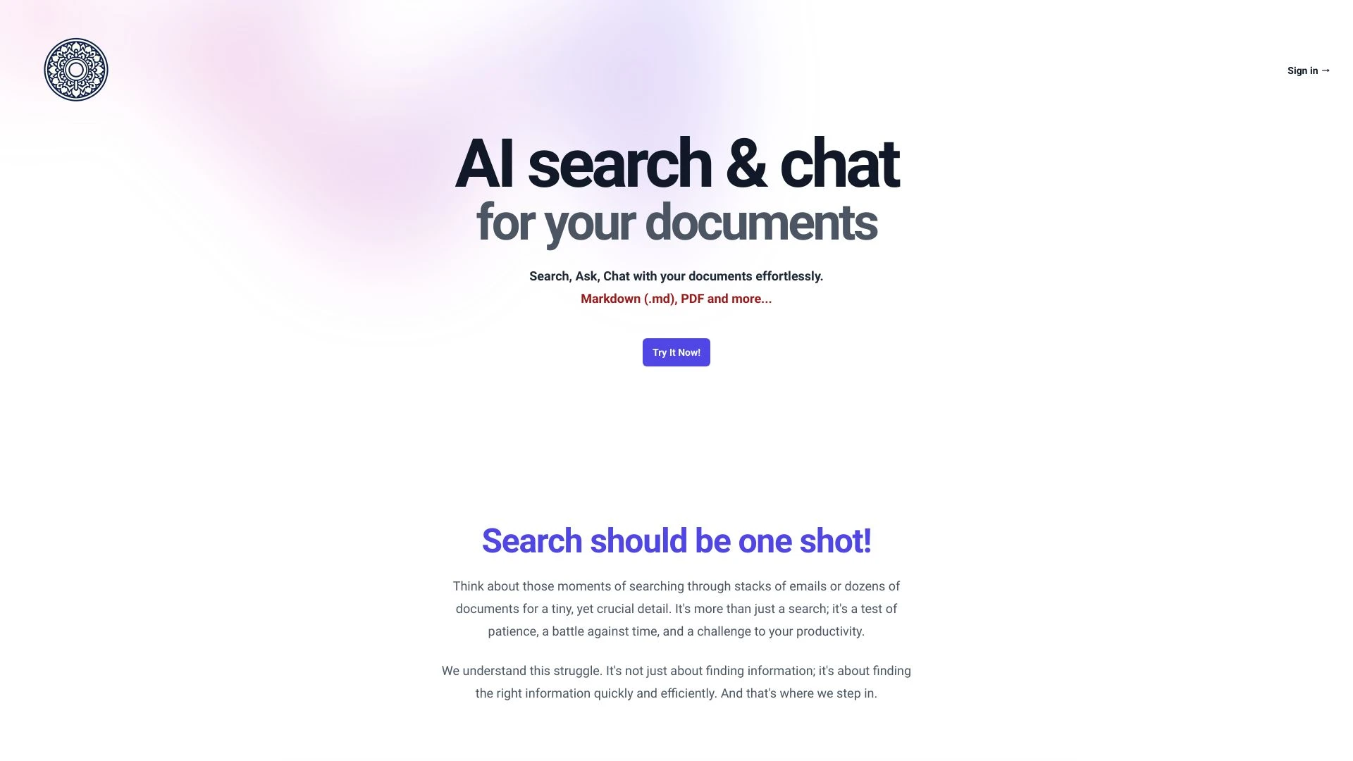 SearchMyDocs.ai - AI Tool Ocean