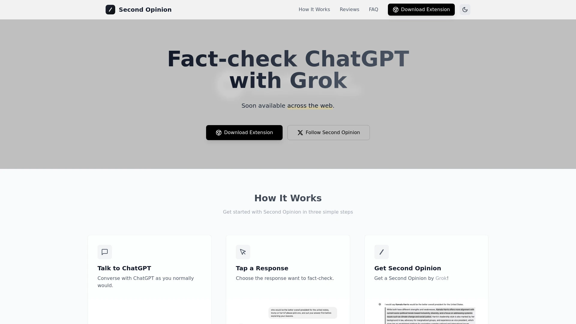 Second Opinion Extension - AI Tool Ocean
