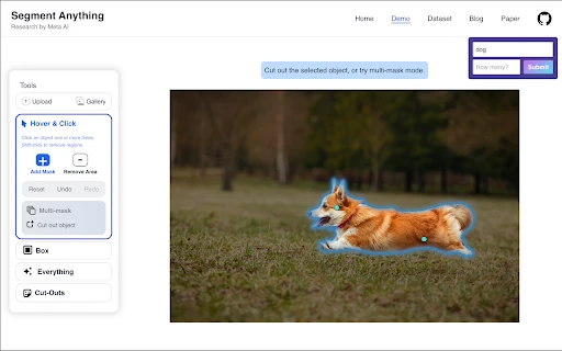 Segment Anything Model (SAM) - Chrome Extension - AI Tool Ocean