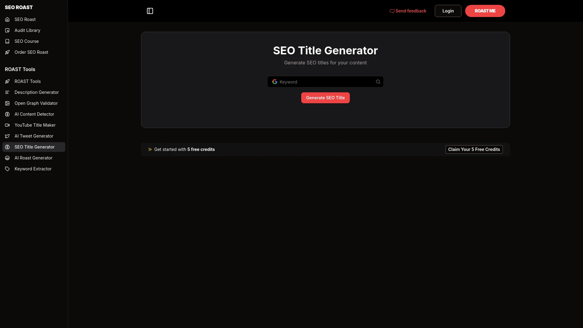 SEO Roast - AI Tool Ocean