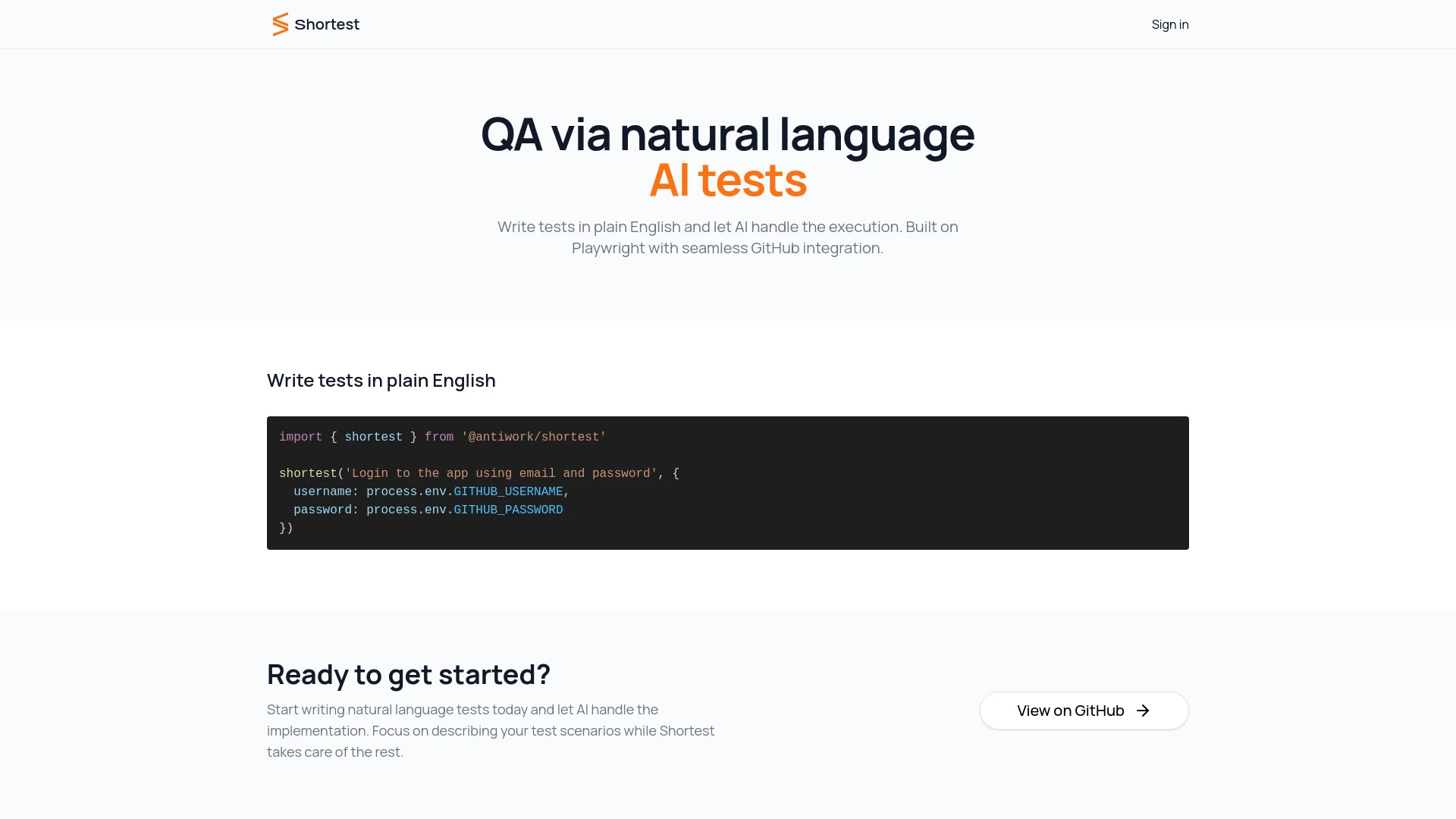 Shortest - AI Tool Ocean