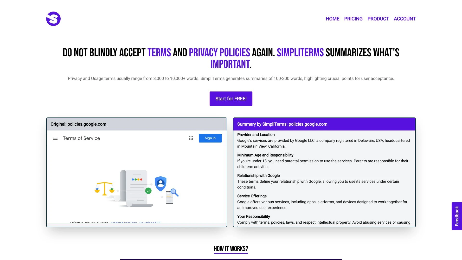 SimpliTerms - AI Tool Ocean