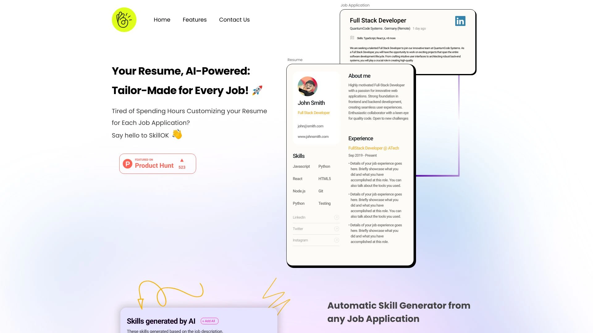 SkillOk - AI Tool Ocean