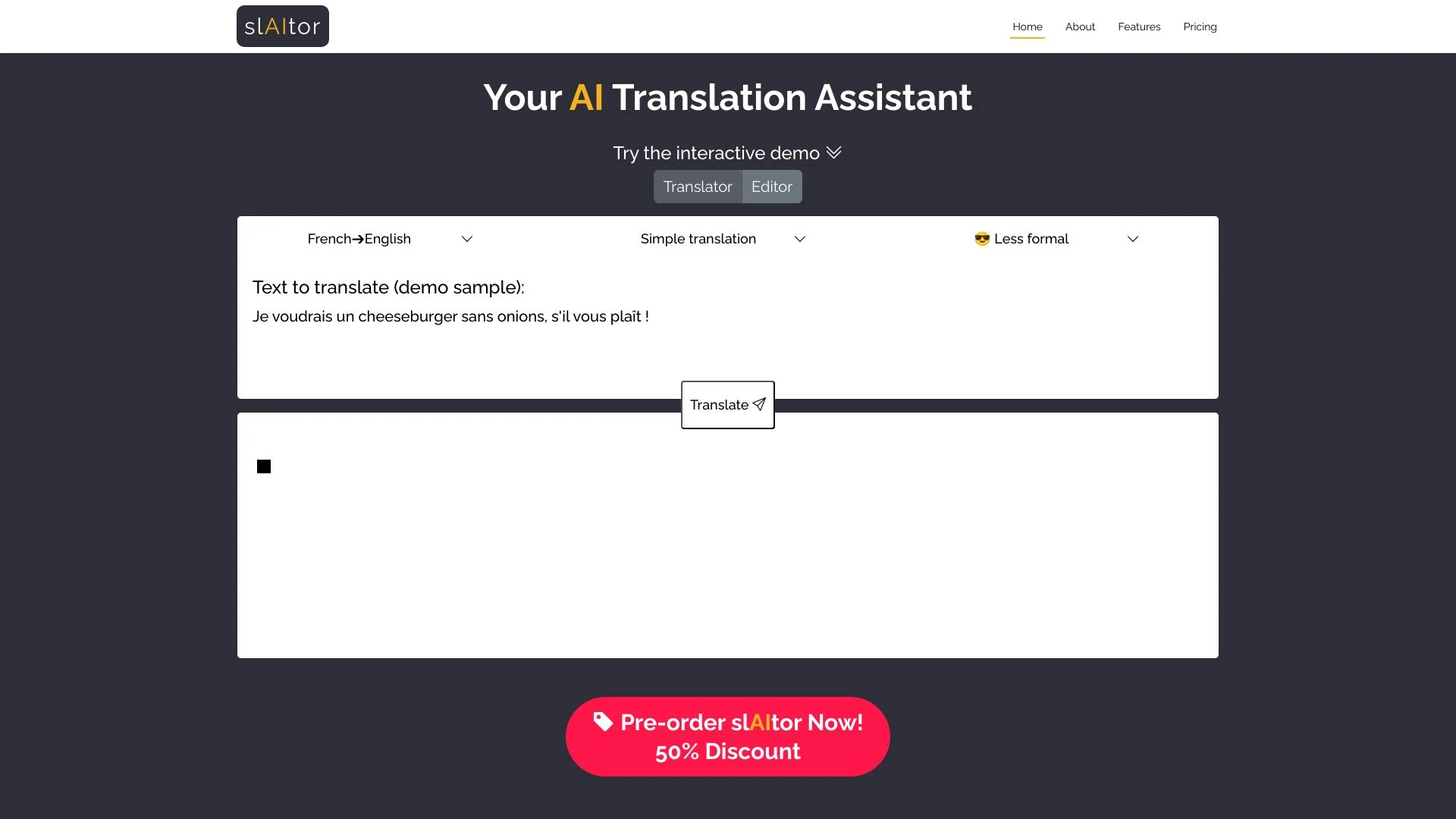 slAItor - AI Tool Ocean