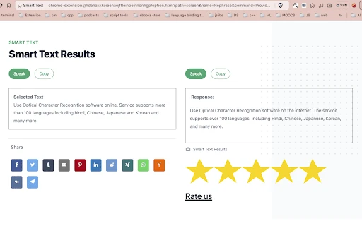 Smart Text - Chrome Extension - AI Tool Ocean